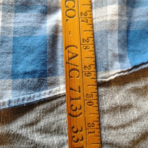 UNTUCKit FIANO Shirt Mens Size XXL Blue Check Plaid Long Sleeve Cotton Button Do - Picture 11 of 12